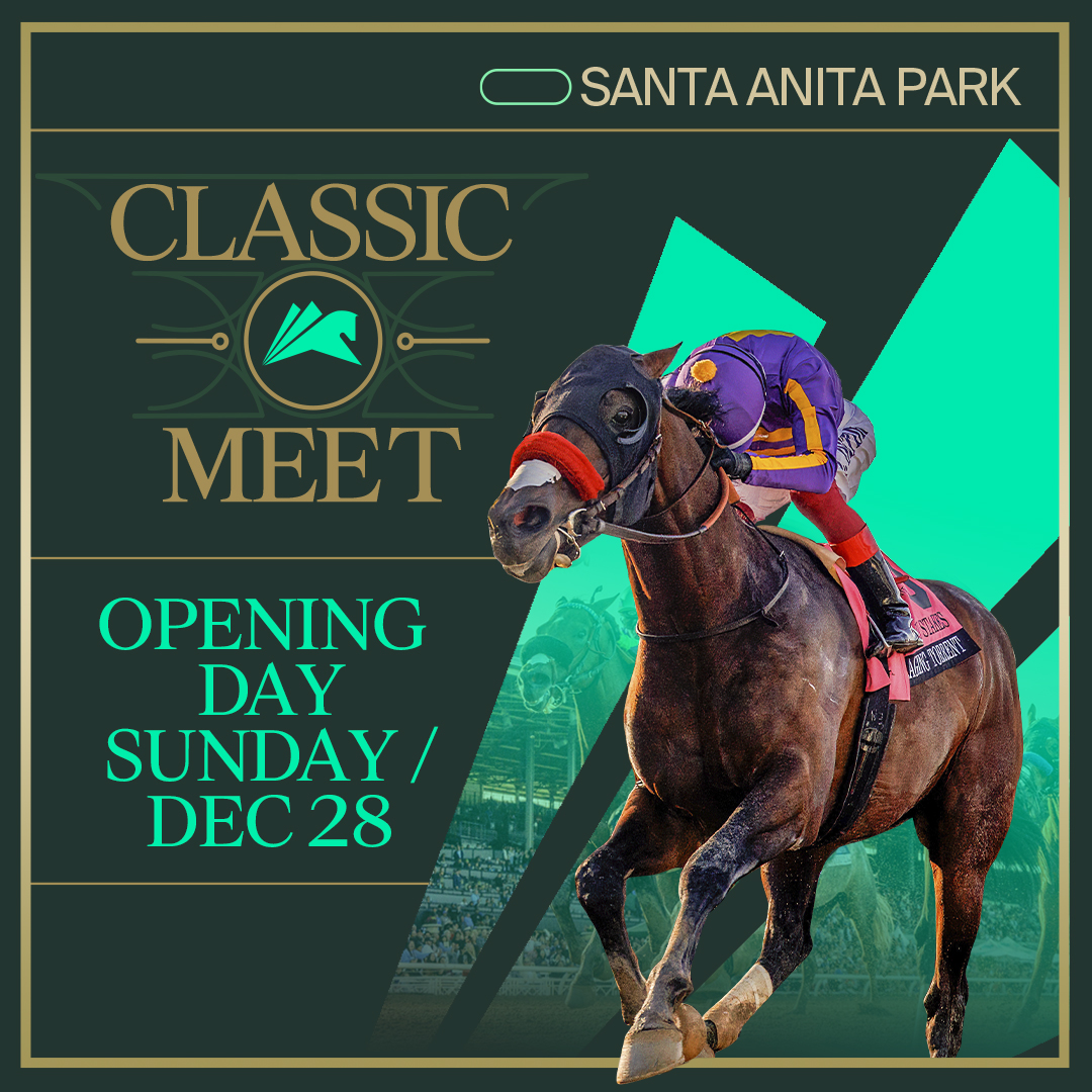 RACING ON SAT DEC/27 HAS BEEN CANCELLED. OPENING DAY: ONLINE ADMISSION IS $10; WALK-UP ADMISSION IS $20.