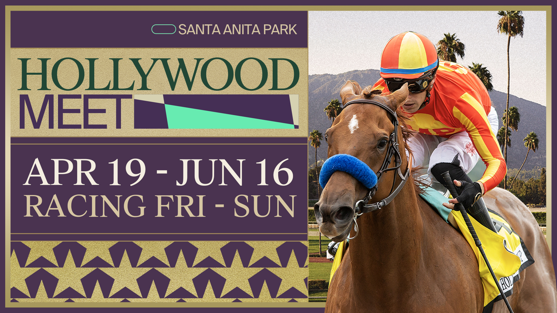 The Hollywood Meet is here! We will have live racing Fri - Sun through June 16th!